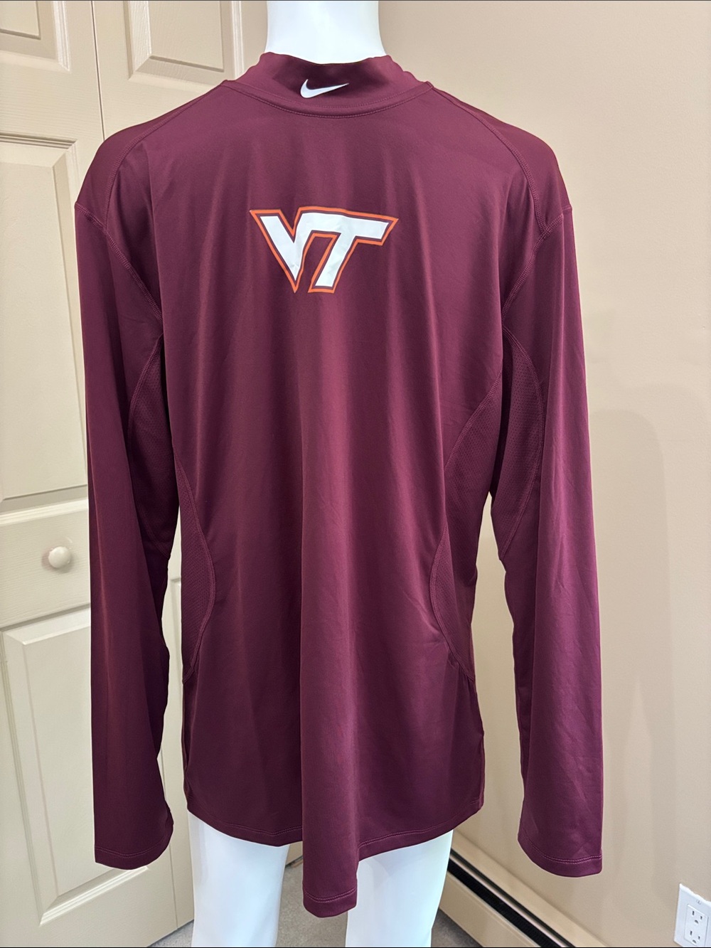 VIRGINIA TECH Nike Pro Combat Mock Neck